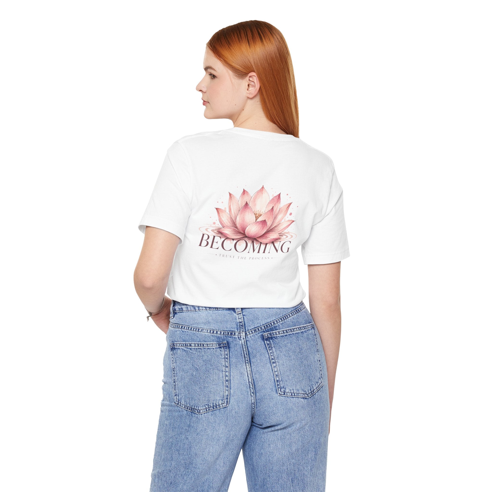 Becoming Lotus Shirt | Trust the Process Inspirational Graphic Tee for Women