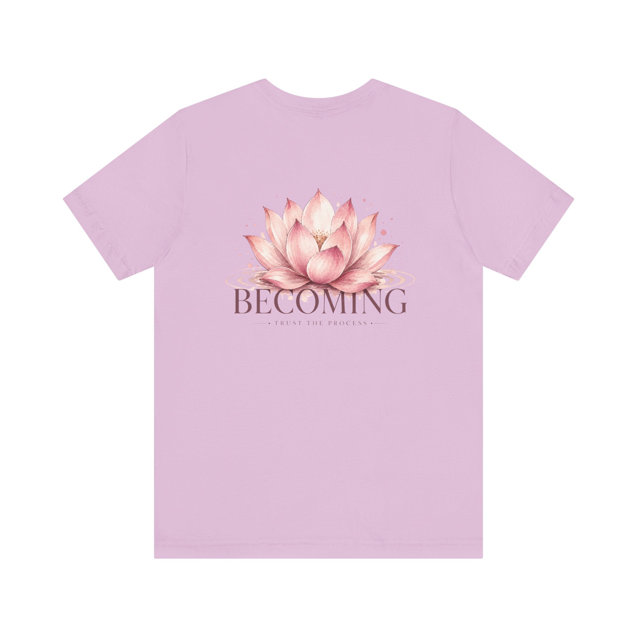 Becoming Lotus Shirt | Trust the Process Inspirational Graphic Tee for Women