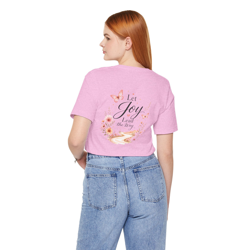 Let Joy Lead the Way Butterfly Shirt | Inspirational Graphic Tee for Women